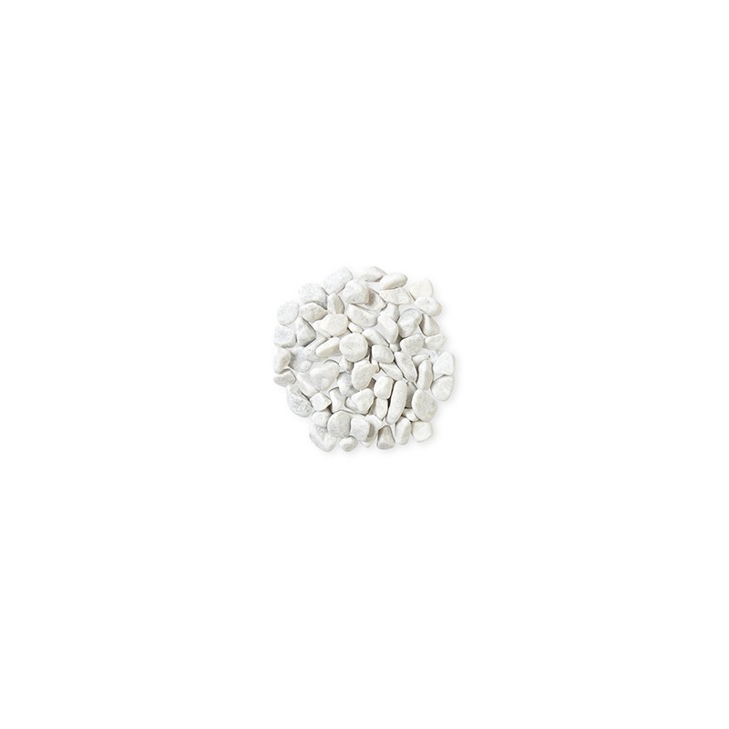 Gravier blanc roulé marbre 15/25 mm - Sac 25 kg