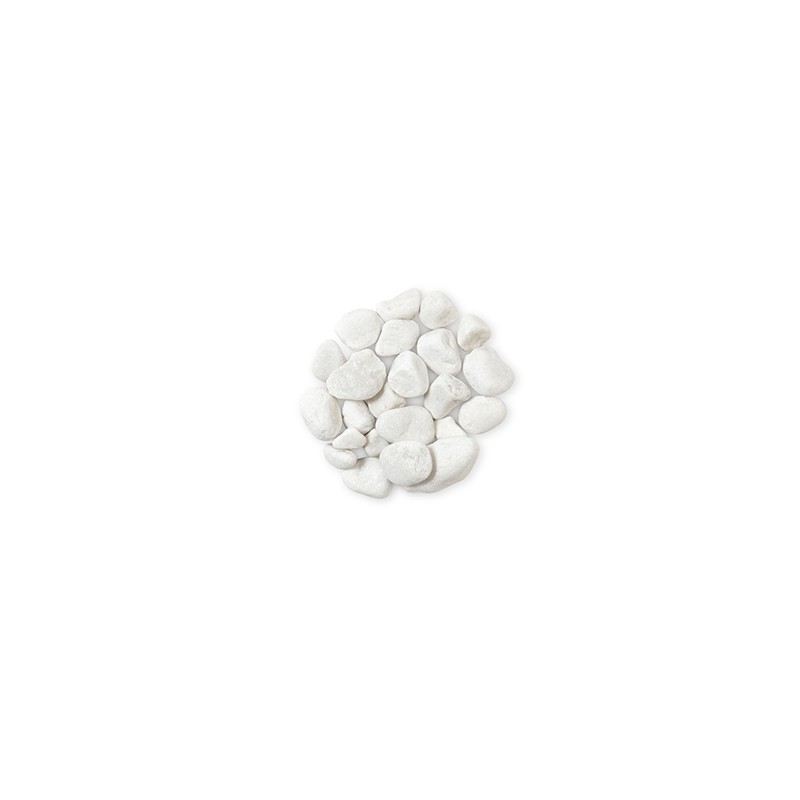 CAILLOUX en marbre blanc de Carrare Ø 25/40 mm Sacs de 25 kg Vases