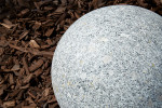 Sphère Granit Gris - zoom