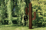 Sculpture exterieure Cactus metal rouille deco jardin