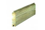 Lame bois clôture mixte beton bois