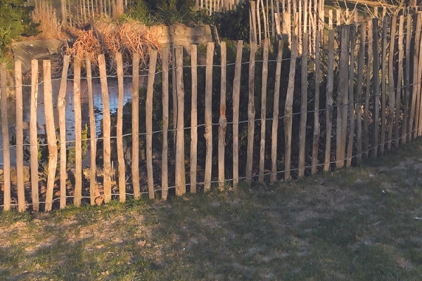 Ganivelle 3m de VOSS.garden clôture en noisetier, intervalle