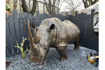 Sculpture rhinocéros en salon