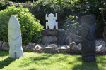 totem et statue Tiki jardin