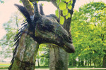 Sculpture metallique exterieur girafe