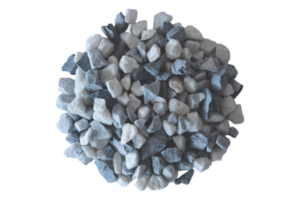 Gravier concassé Dalmatien noir et blanc 8/12