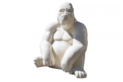 Gorille terrazzo blanc