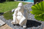 Gorille terrazzo blanc