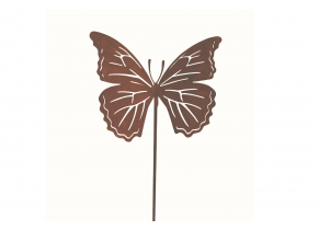 Silhouette papillon métal rouillé