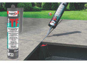 Cartouche joint pour dalle céramique terrasse sur plots