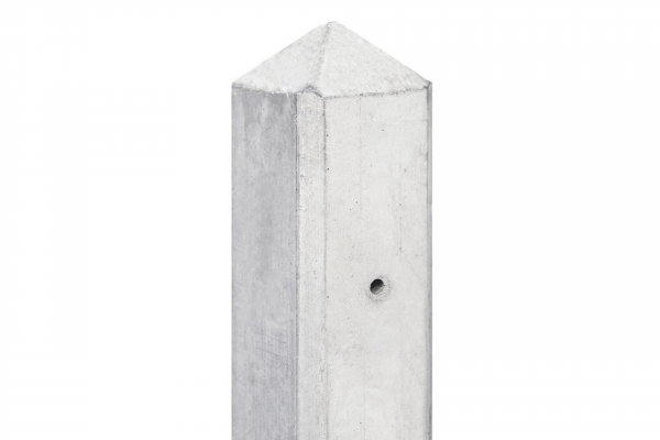 Poteau béton clôture départ panneau occultant bois 280 cm