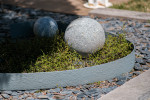 Bordure Recylat rouleau structuré gris - jardin